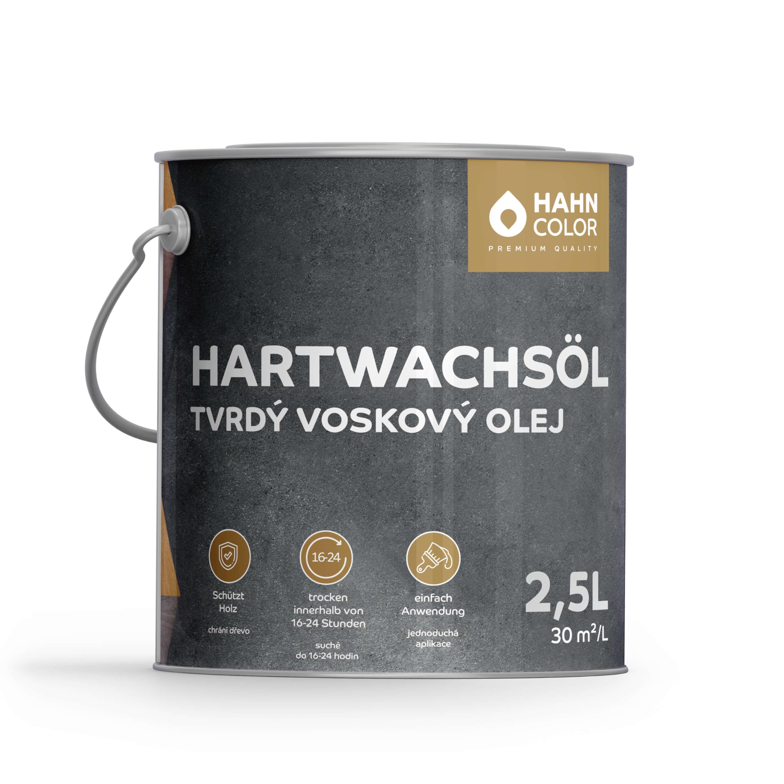 Aceite de cera dura – Aceite de madera para muebles, escaleras y suelos – Protección, repelente al agua, mate sedoso, aceite de cera, barniz para madera, interior y exterior – aceite de