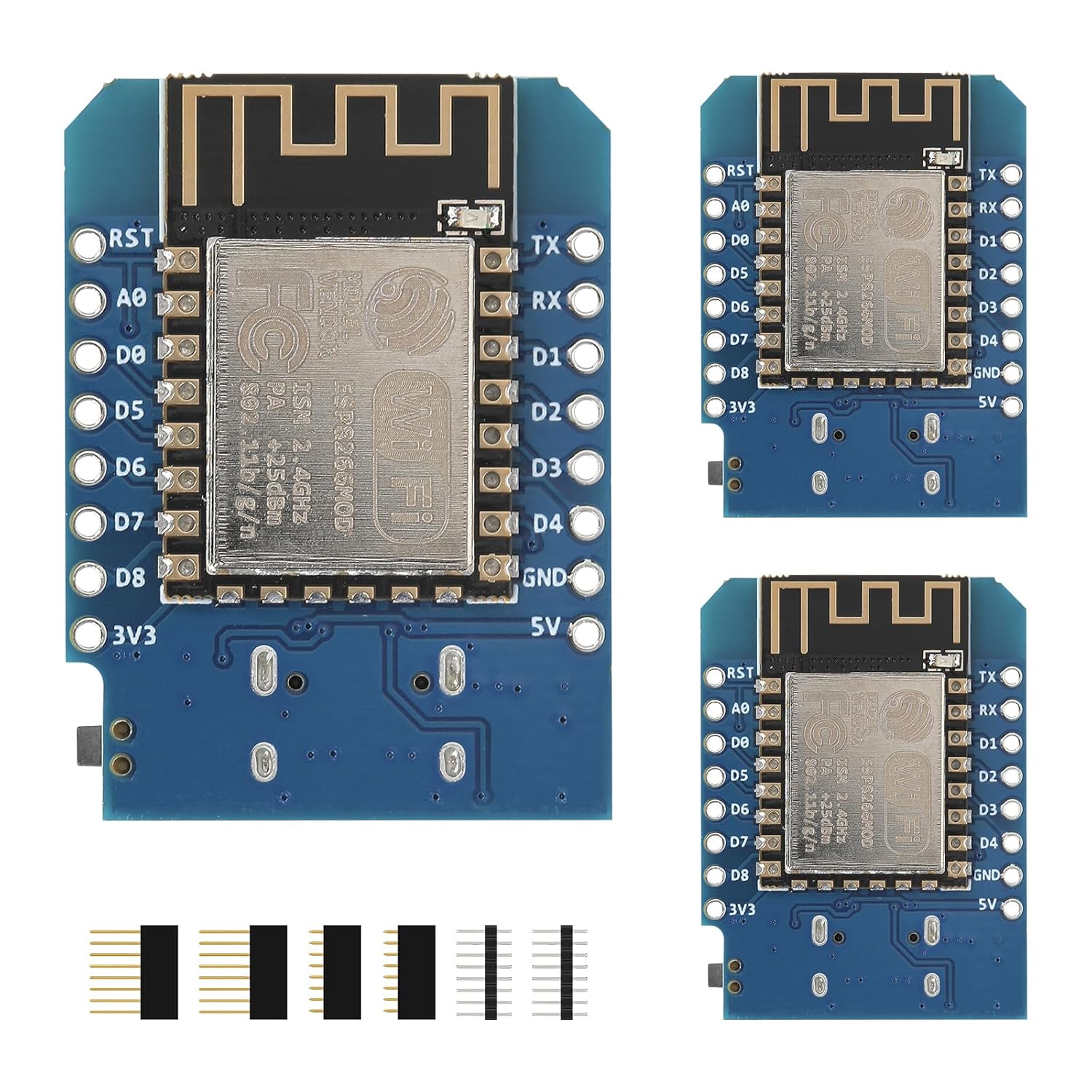 3pcs D1 Mini NodeMcu ESP8266 Module Type-C USB ESP-12F WLAN WiFi ...