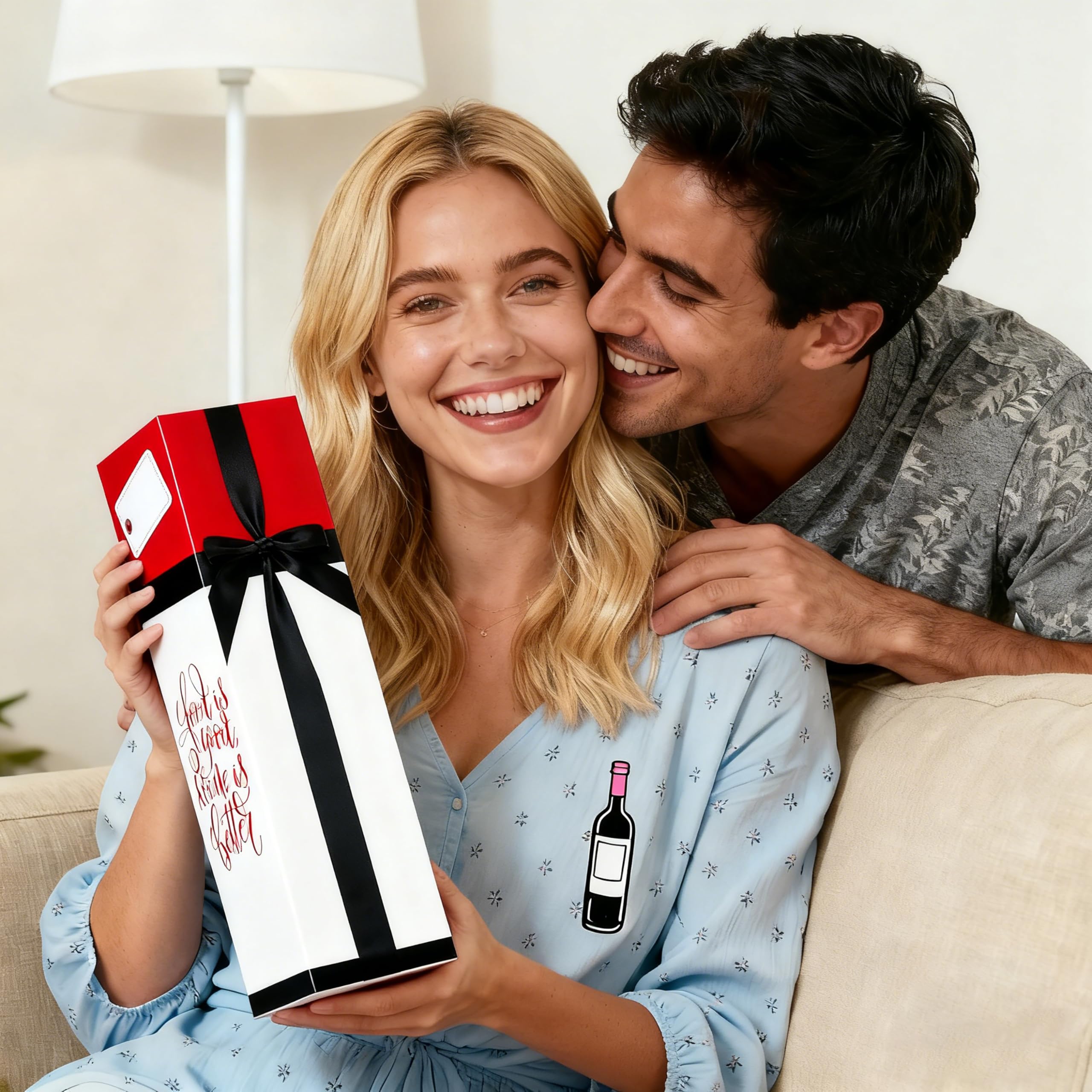 Kato Wine Cavatappi, Kit apribottiglie per vino, Set di accessori per vino, 5 pezzi, Regalo di San Valentino perfetto per amanti del vino e bevitori, Argento