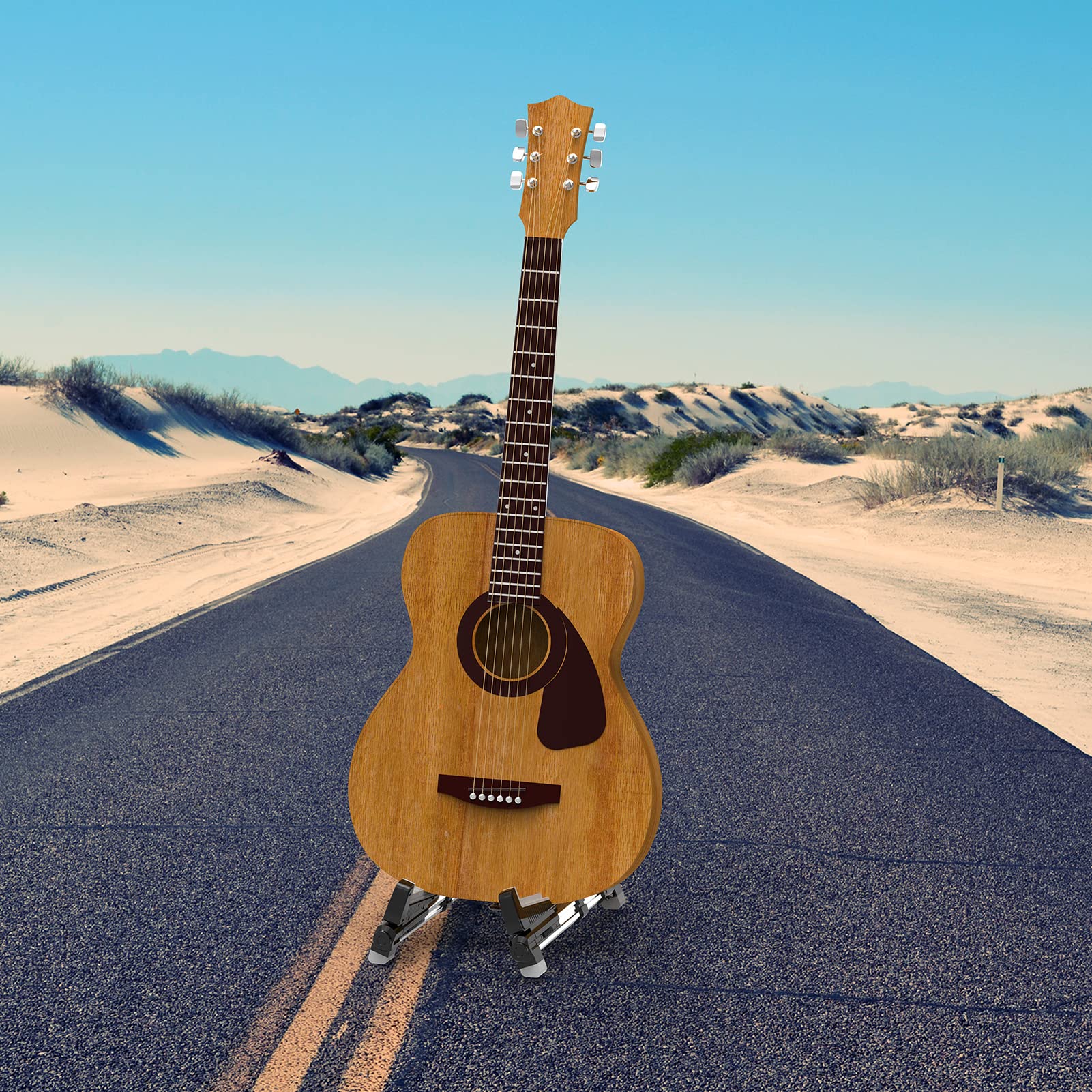 Otwarty stojak na gitarę, otwarty stojak na gitarę, składany uchwyt ze stopu aluminium, składany stojak na gitarę, uniwersalny stojak na gitarę A