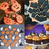 Halloween Cookie Cutters, Joyoldelf 6 Piece Biscuit Cookie Cutter - Pumpkin, Bat, Ghost, Cat, Witch Hat, Candy for Kids - Stainless Steel