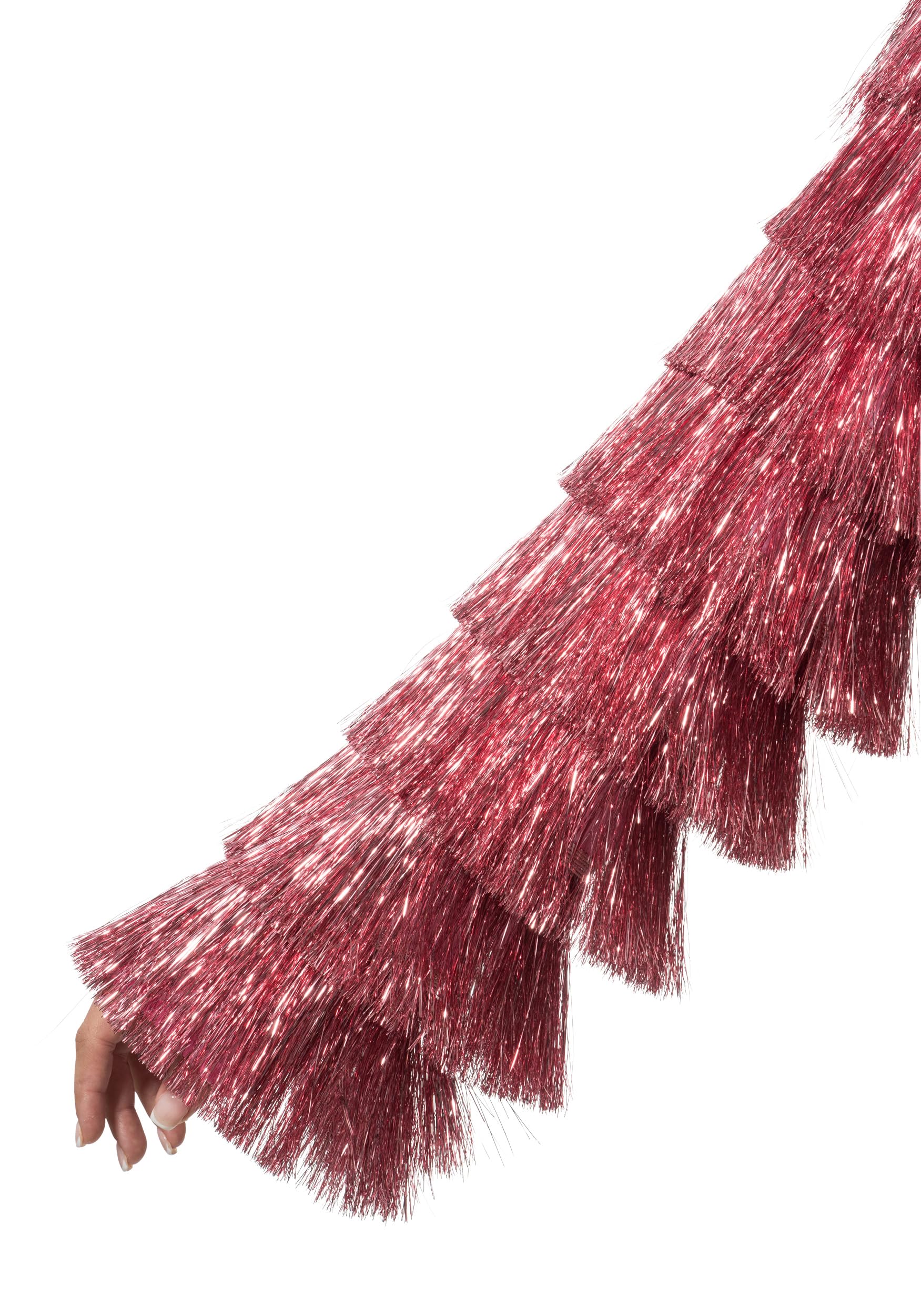 Chaks - Veste pour femme à franges pailletées, veste disco des années 90 | Argent, or ou rose, tenue pour festival, carnaval, soirée et rave, veste à franges pour femme