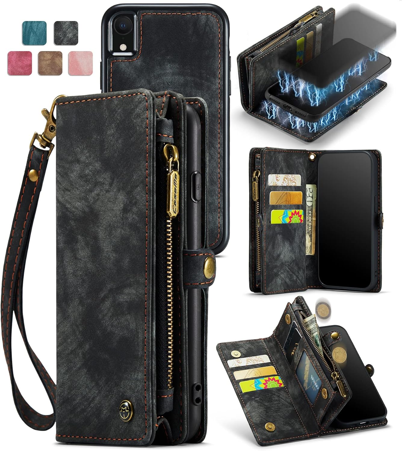 BTJP1 iPhone XR Wallet Case,XR Leather Wallet Case Flip