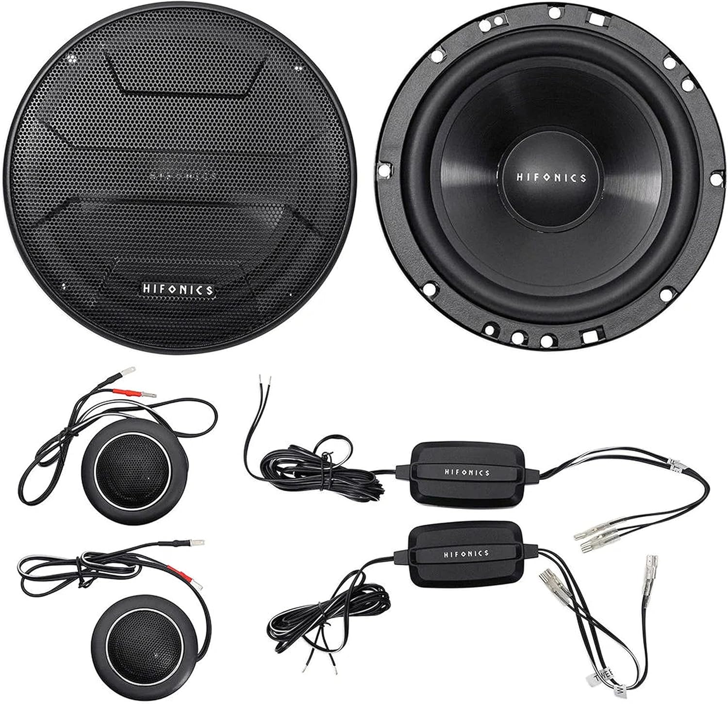 Hifonics ZS65C Component Speakers with Tweeters and Crossovers
