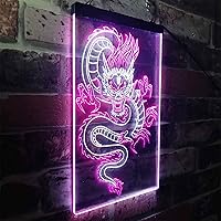 Vista 66 de ADVPRO Chinese Dragon Room Display Dual Color LED Neon Sign Green & Red 16" x 24" st6s46-i3225-gr