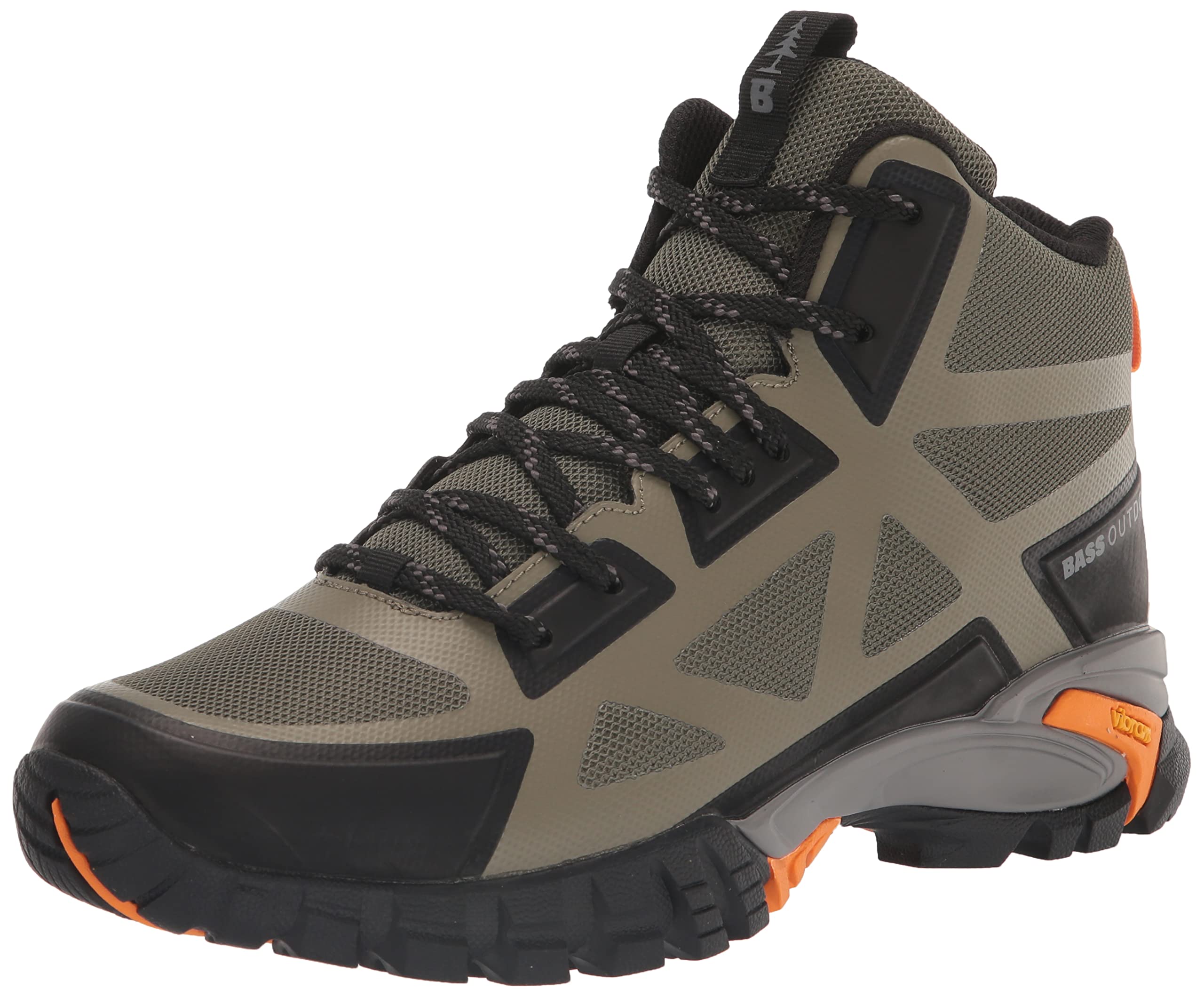 BASS OUTDOOR Men's Peak Webbing Hiker L Ankle Boot