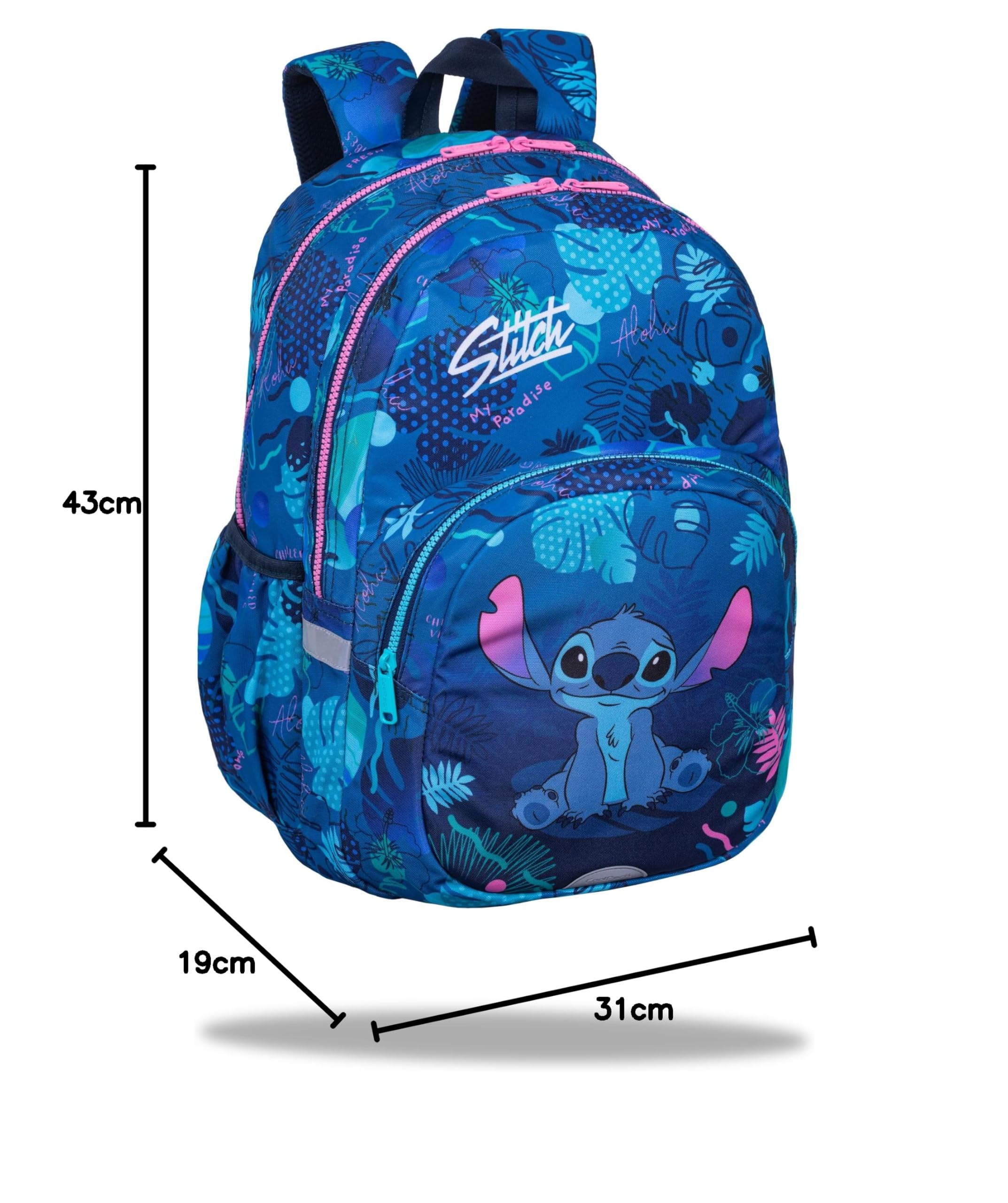 Coolpack Rider Disney Stitch, plecak szkolny unisex dla dzieci, 43 x 31 x 19 cm, Kolor: wielokolorow, 43 x 31 x 19 cm