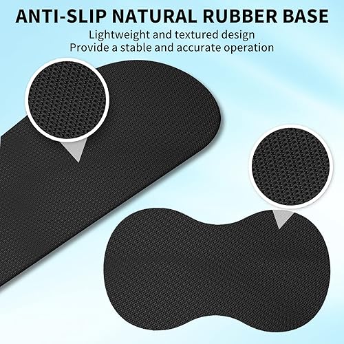 Miniatura 5 de Alfombrilla de mouse con soporte de muñeca + almohadilla de muñeca para teclado + alfombrilla de mouse para juegos + bonitos posavasos juego de 4