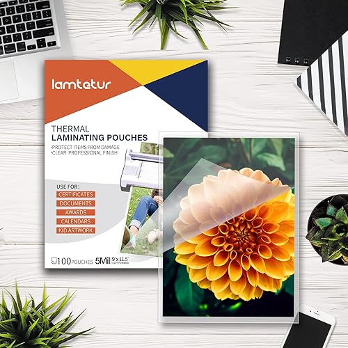 Miniatura 8 de Máquina laminadora con 170 hojas de laminación de tamaño de letra de 5 mil para A3A4A6, máquina laminadora para uso en oficina, hogar, escuela,