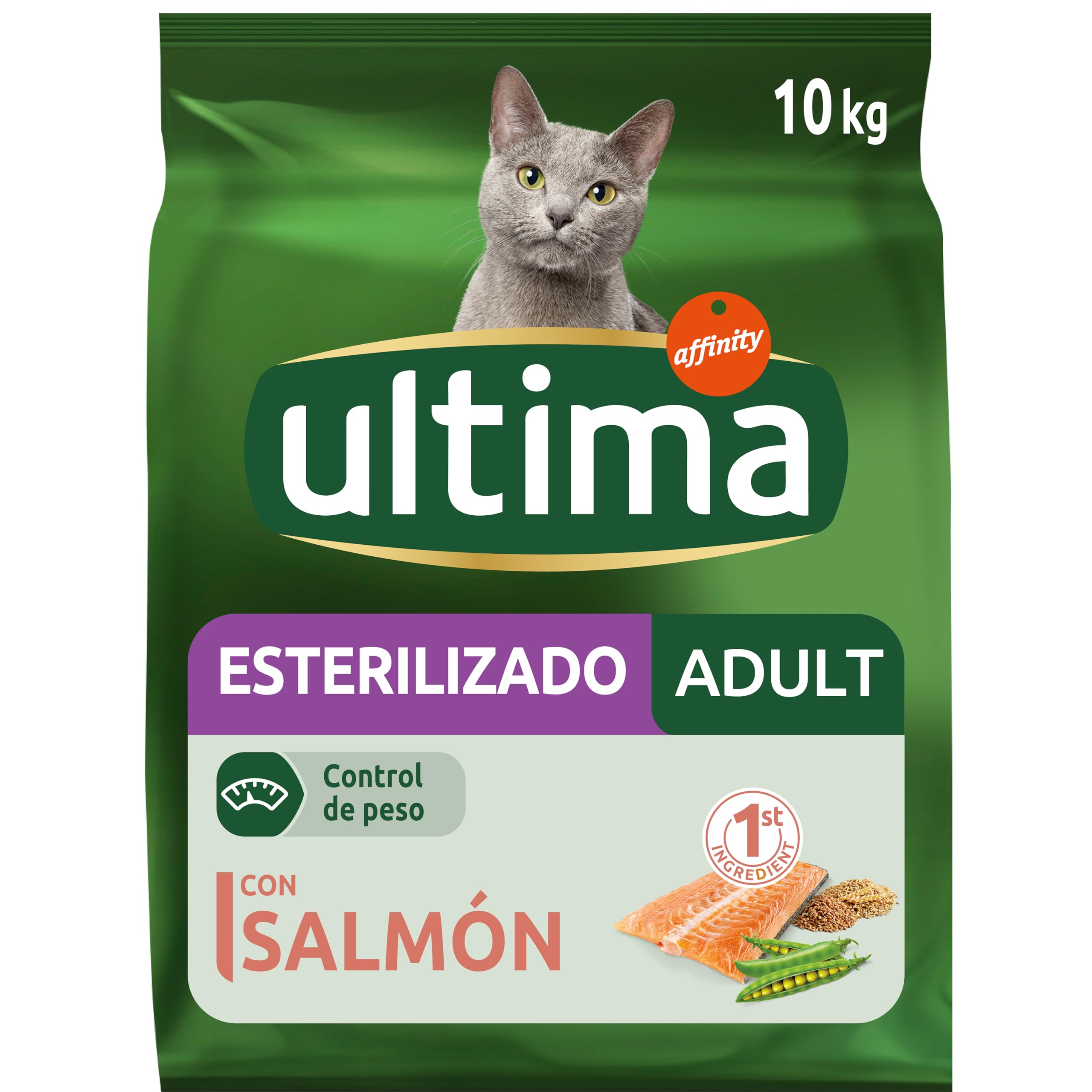 Ultima Esterilizado Adult Salmón - Comida Seca para Gatos - 10kg