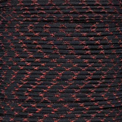 Miniatura 8 de Paracord Planet Cuerda de paracaídas metálica 550 con trazadores brillantes, longitudes de 10, 25, 50 y 100 pies, disponible en rojo, dorado, verde,