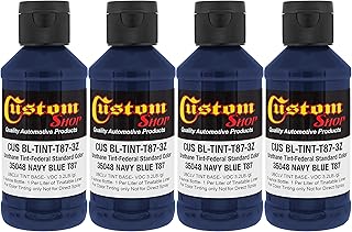Custom Coat Camouflage Series 3 Ounce (Navy Blue Federal Standard Color 35048) - Pack of 4 - Urethane Tint Concentrate for Tinting Truck Bed Liner Coatings - Epoxy Resin