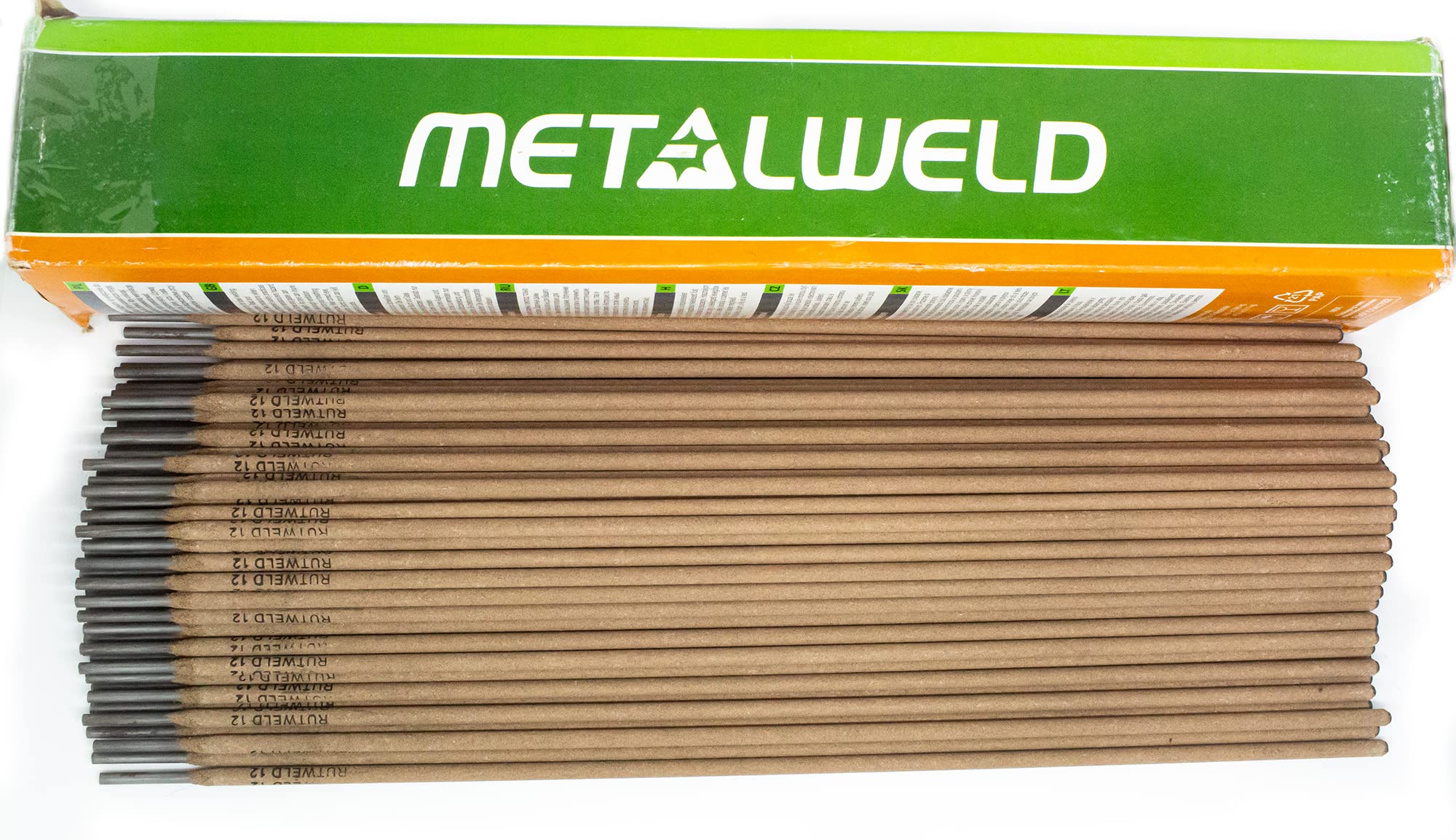 Metalweld 2Mm X 300Mm (Box Of 2.5Kg) General Purpose All Positions Rutile Cellulosic Electrodes Welding Rods Mma [Smaw] I05c