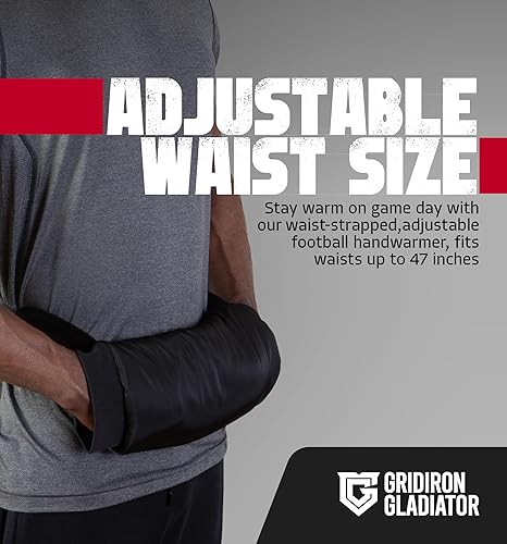 Miniatura 5 de Gridiron Gladiator Bolsa calentadora de manos de fútbol - Bolsa de calentamiento de manos - Calentador táctico de mano - Bolsa calentadora de manos