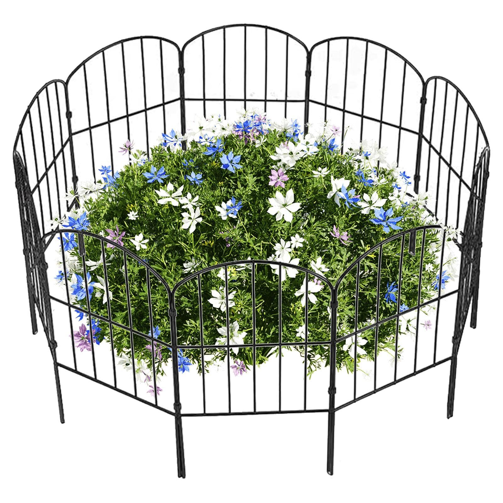 Clôture de jardin pliante pour protéger le potager des animaux et embellir