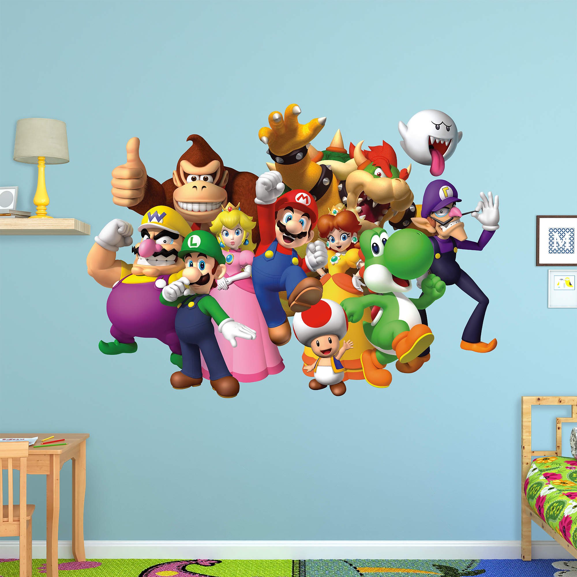 FATHEAD Super Mario: Group-Huge Officially Licensed Nintendo Removable Wall Decal