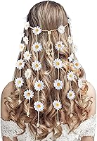 Vista 1 de DOCILA Diademas de flores para mujer, diadema floral hippie bohemia, corona de hadas, boda, fiestas, traje, accesorios para el cabello