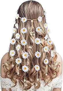 Flower Headbands For Women Hippie Floral Hairband Boho Fairy Crown Wedding Parties Outfit Costume Hair Accessories
