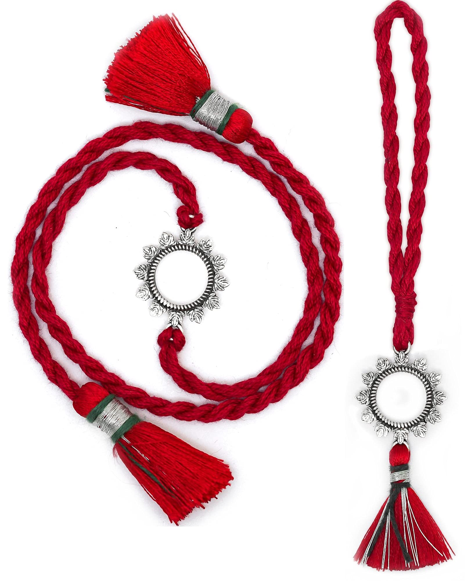 Meenakari 925 Pure Sterling Silver Bhaiya Bhabhi Rakhi Combo Gift Set For Men and Women (B097PLKFCQ) Amazon Price History, Amazon Price Tracker