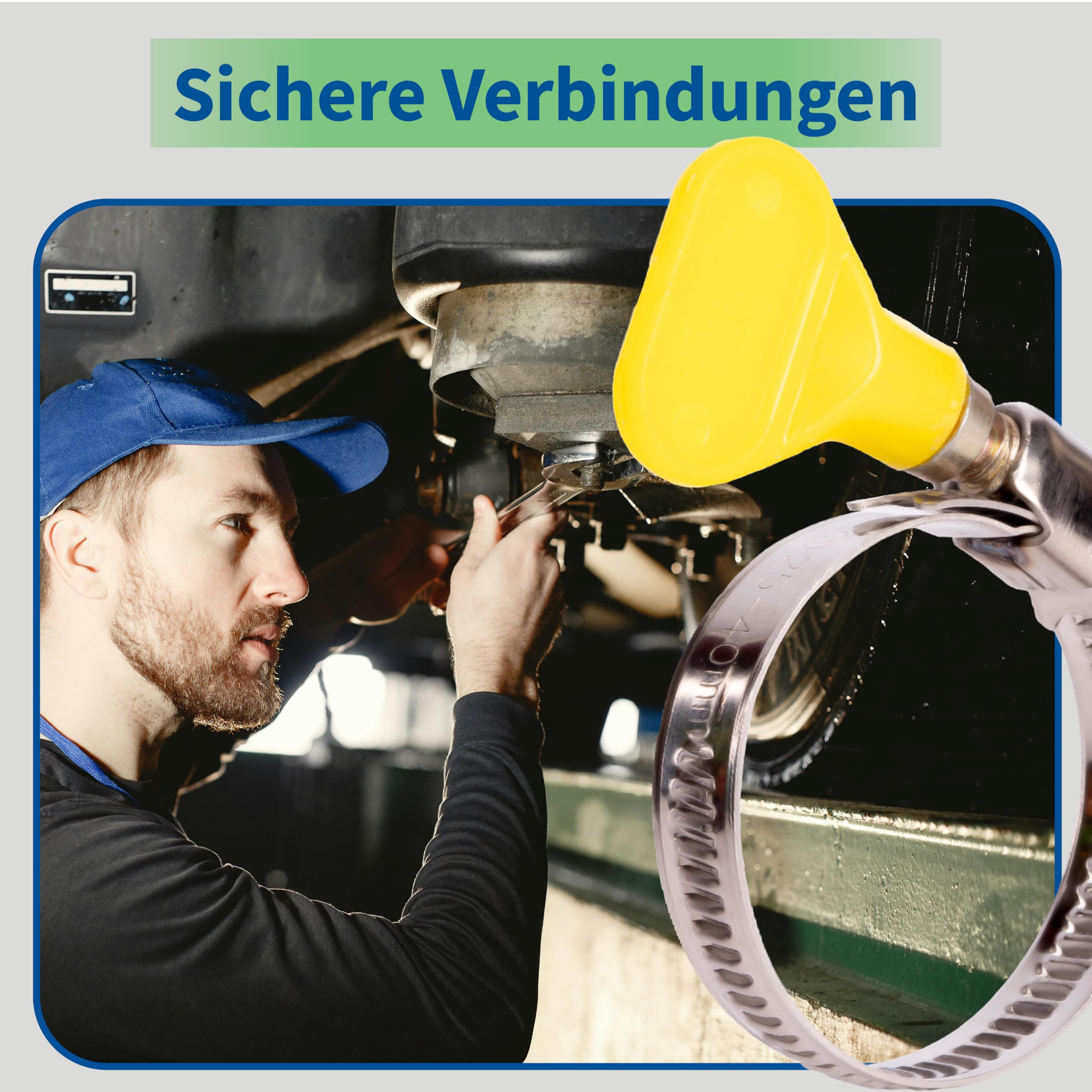 Zacisk ze stali nierdzewnej 32-50 mm, 10 sztuk, regulowany kołnierz ze stali nierdzewnej, metalowy zacisk zaciskowy do basenu, ogrodu, hydrauliki