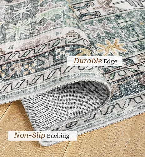 Miniatura 5 de befbee Alfombras de pasillo antideslizantes de 2.6 x 8 pies, para pasillos, cocina, entrada, resistentes a las manchas, alfombras lavables para