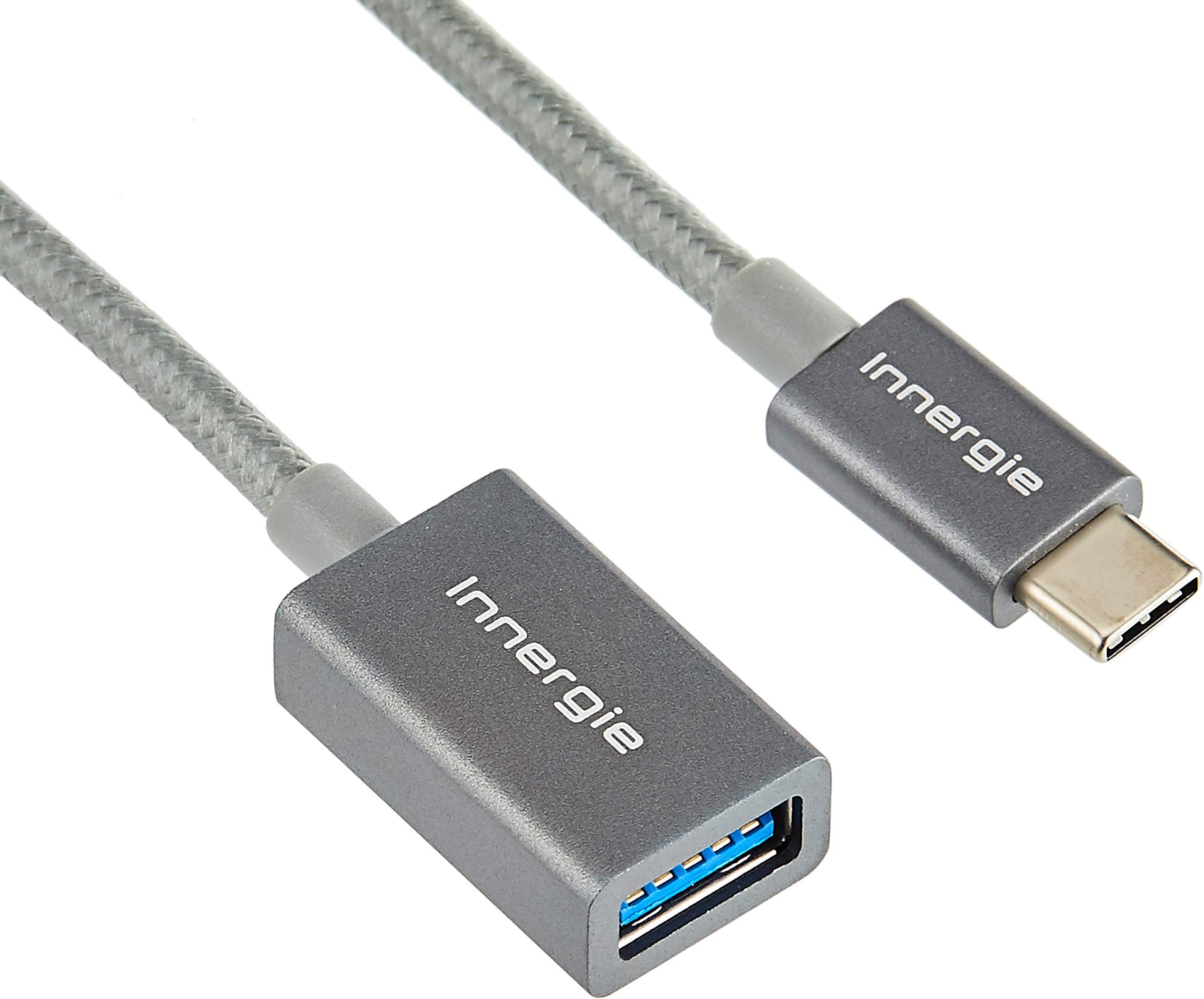 Innergie Magic Cable USB Type C 3, Charge and Sync Cable for all USB devices – Type C to Type C, Colour: Gold – 1 Metre grey