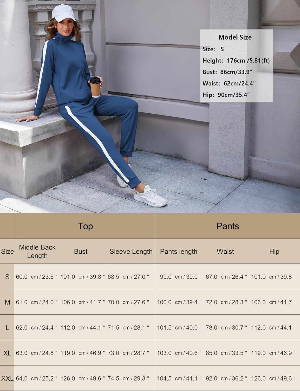 Marvmys Women Tracksuits Set Long Sleeve Full Zip Fall Sets 2 Piece Outfits Jogging Suit Sweatsuits with Pockets - Image 6
