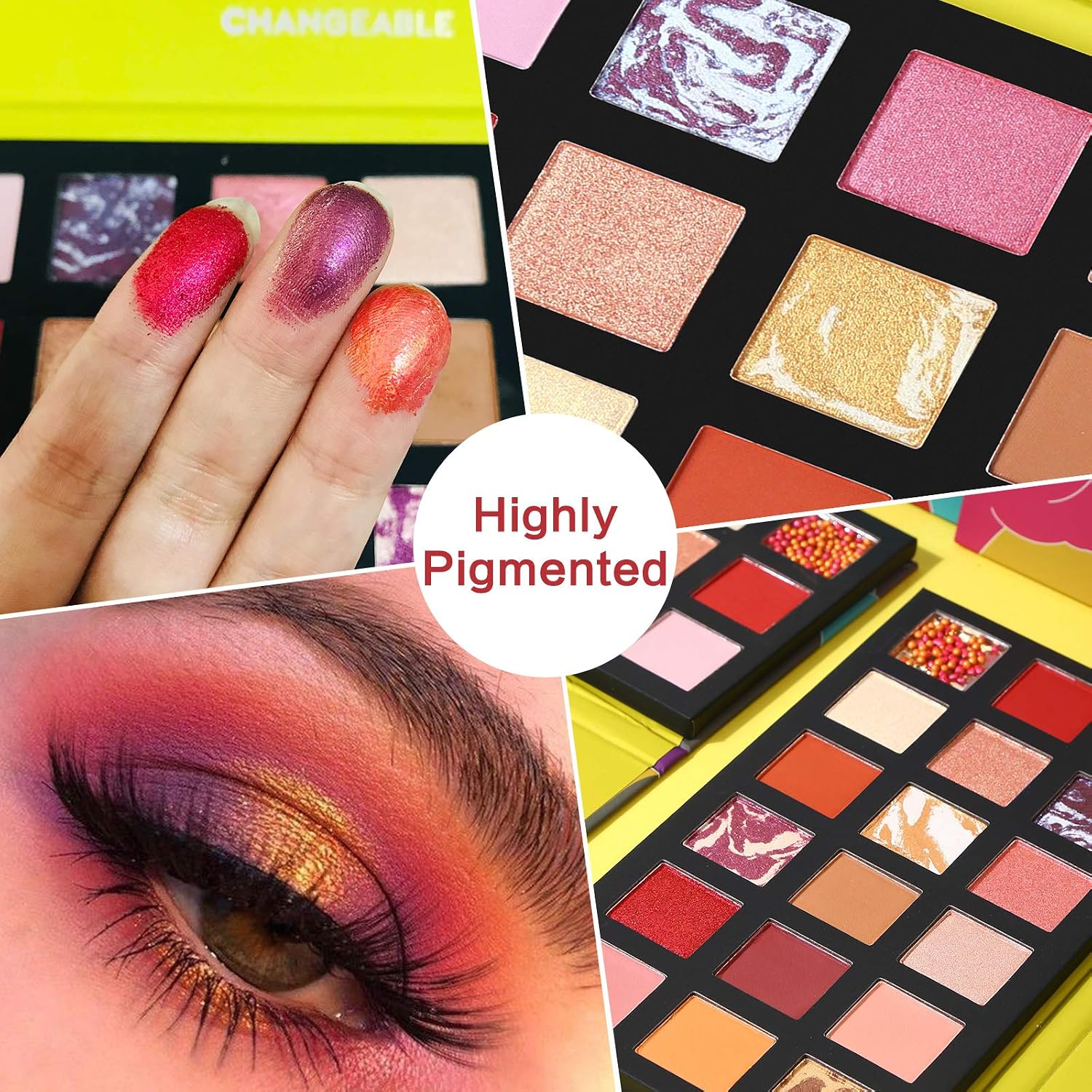UCANBE 2pcs Eyeshadow Makeup Palette Set 18 Colors New Nude Shimmer Matte Glitter Eye Shadows Pallets High Pigmented Neutral Smokey Creamy Blendable Make Up Kit (Aromas + Foresee)