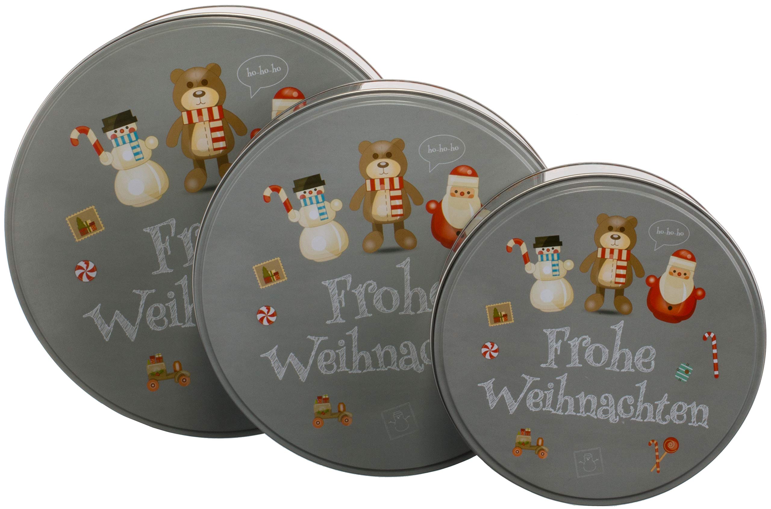 4 Boîtes Métalliques Rondes Avec Couvercle Transparent - 6.5x6.5x2.5 Cm - Pour Biscuits, Bonbons, Rangement - 4