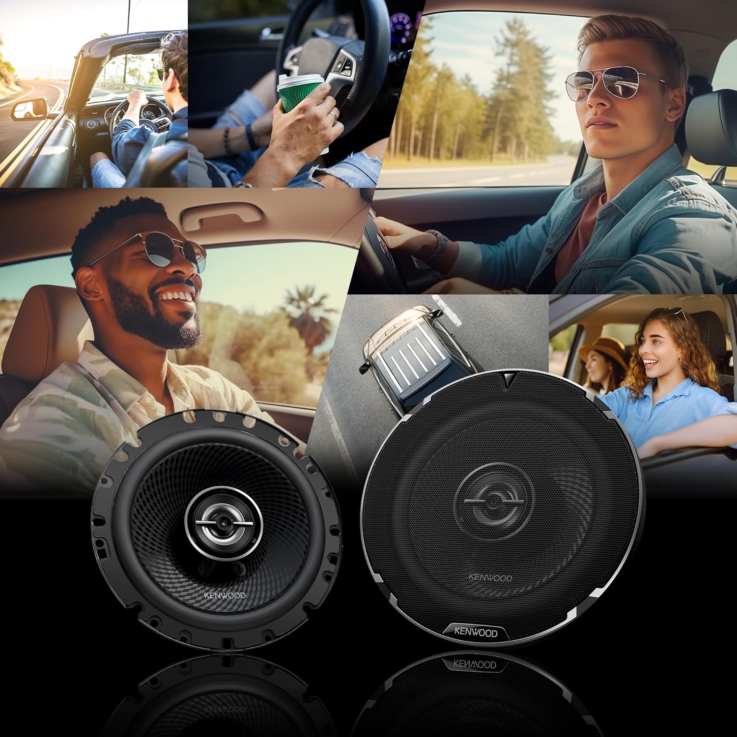 Kenwood KFC-6988RS 6" x 9" 4-Way Car Speakers – 670W Peak Power, Polypropylene Woofer Cone, Balanced Dome Tweeter, Acoustic Sound Harmonizer