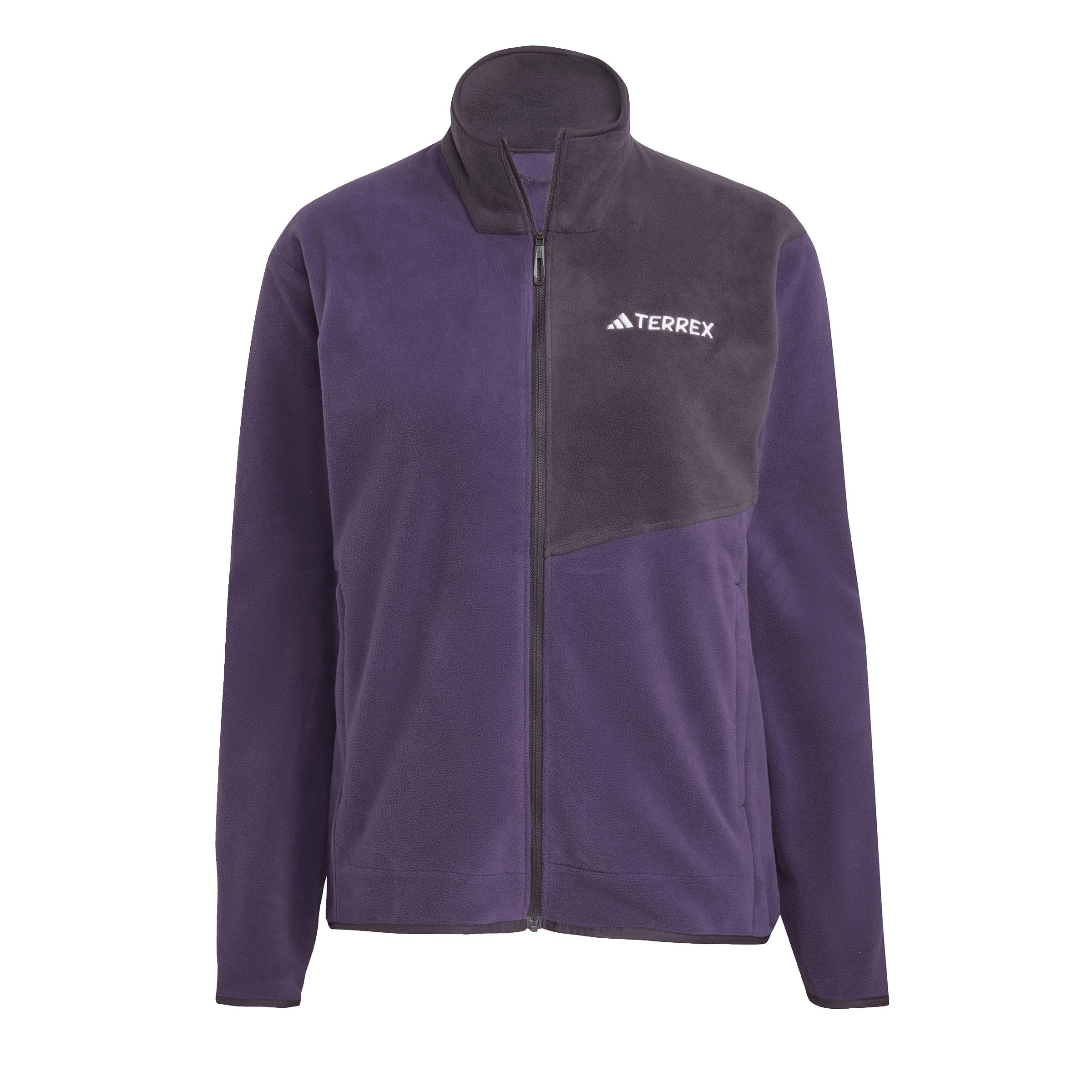 adidas Women's Terrex Multi Full Zip Fleece Jacket, aurora plum, XS