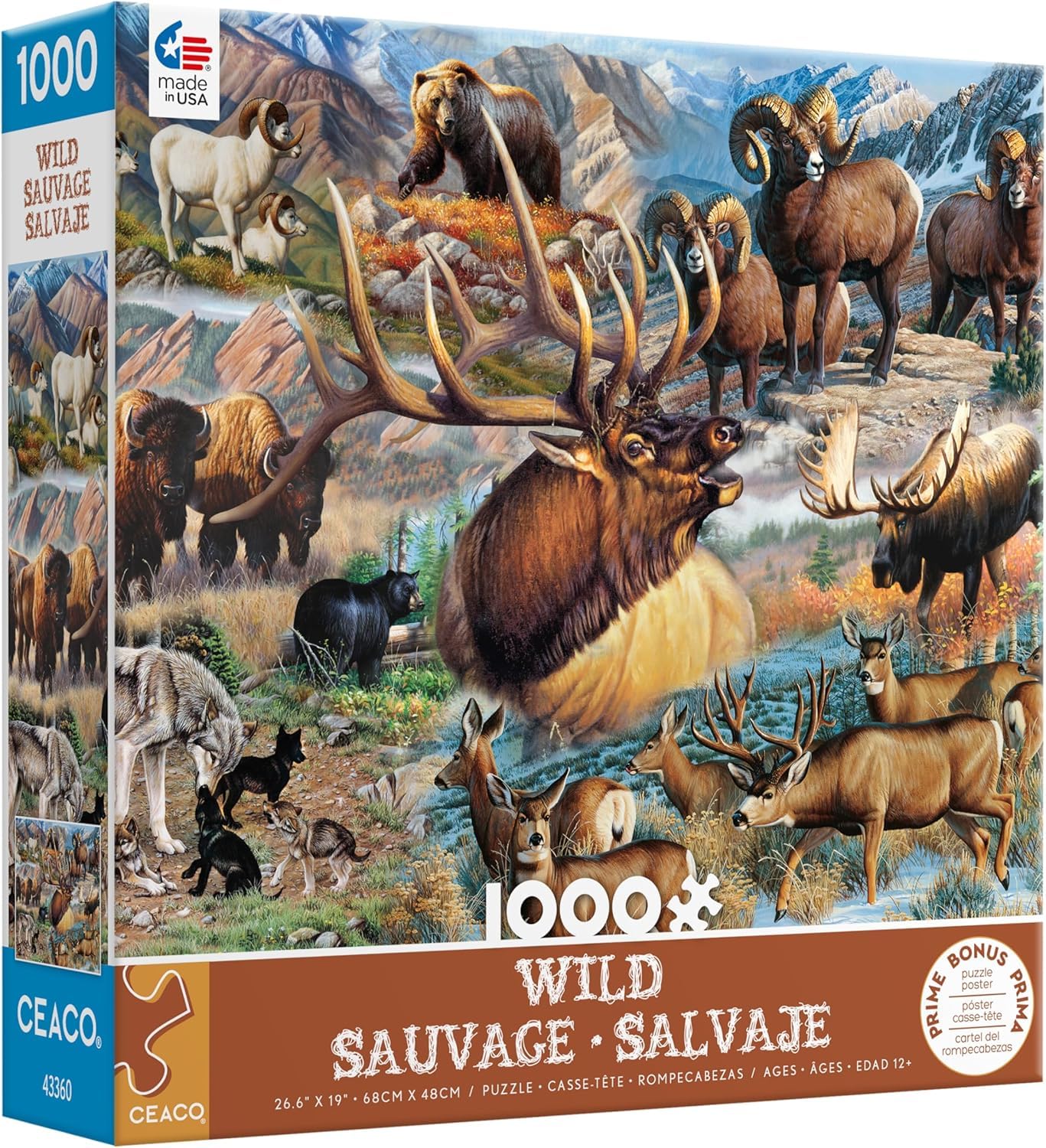 Ceaco - Wild - America The Wild - 1000 Piece Jigsaw Puzzle