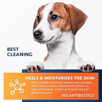 All Pets Eye Wash Drops for Relieve Pink Eye, Allergies Symptoms, Infections & Runny, Dry Eyes - Pain-Free Treatment Helps Prevent Abrasions, Irritations & Conjunctivitis