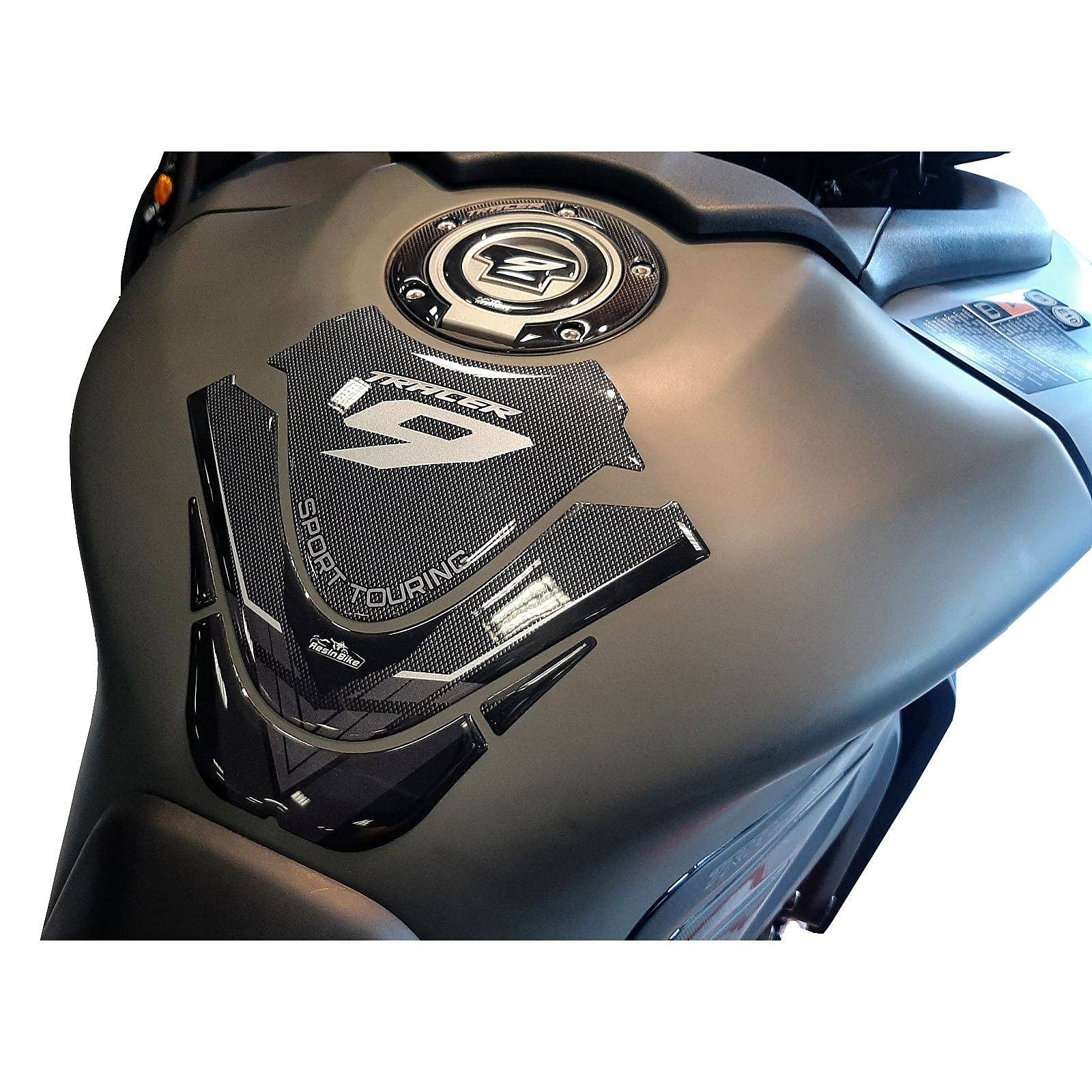 Resin Bike Tankdeckel-Aufkleber Für Yamaha Tracer 7 GT 2021-2024 - 3D Harz Schutz