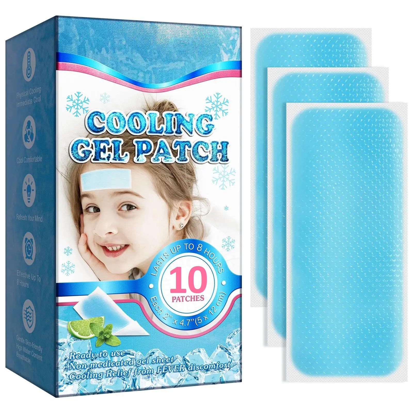 GARIHC ENTERPRISE Cooling Fever Patches,Cooling Relief Fever Reducer,Cooling Patches,Headache Pads For Fever Discomfort,Pain Relief,Soothing Migraine,Toothache,Fatigue,Sunstroke,Sprain(Pack Of 10Pcs) (B0CTQYQBNW) Amazon Price History, Amazon Price Tracker