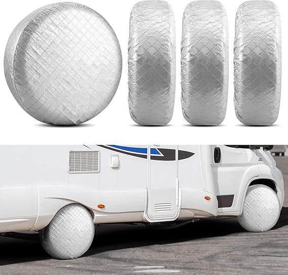 Kohree RV Tire Covers Set of 4 for RV Wheel Camper Truck
