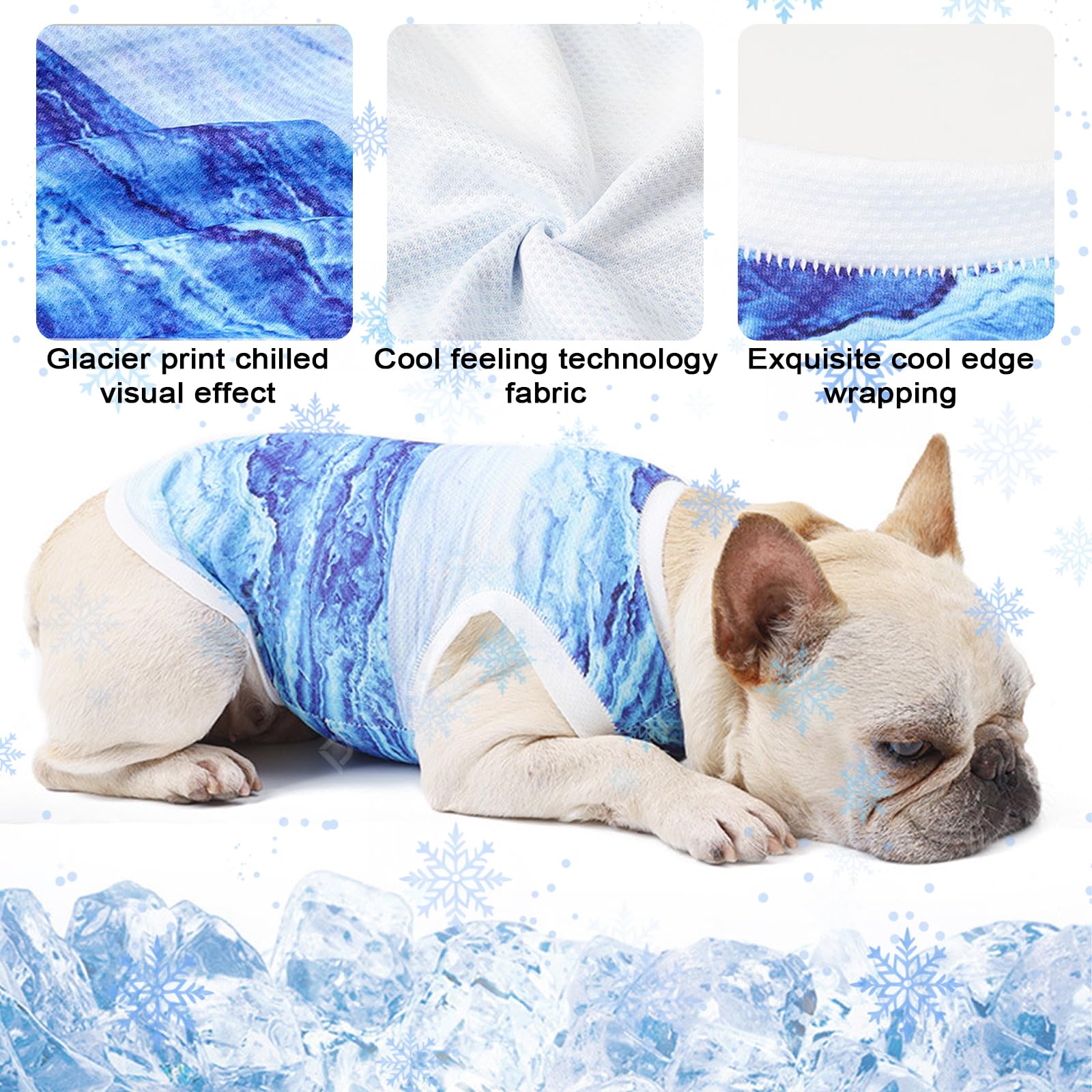 TYXHXTF Cappotto per cani,Gilet di per Cani, Gilet di Raffreddamento per Cani Traspirante Cane Leggera Refrigerante per Attività Esterne