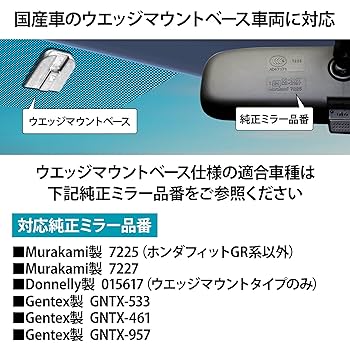 Amazon.co.jp: KEIYO 【デジタルミラー型ドラレコ】純正交換型