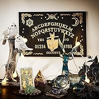 Vista 6 de CREATCABIN Juego de 3 tableros de adivinación de madera, soporte para cartas de tarot, soporte para cartas de tarot, soporte de tarot, soporte