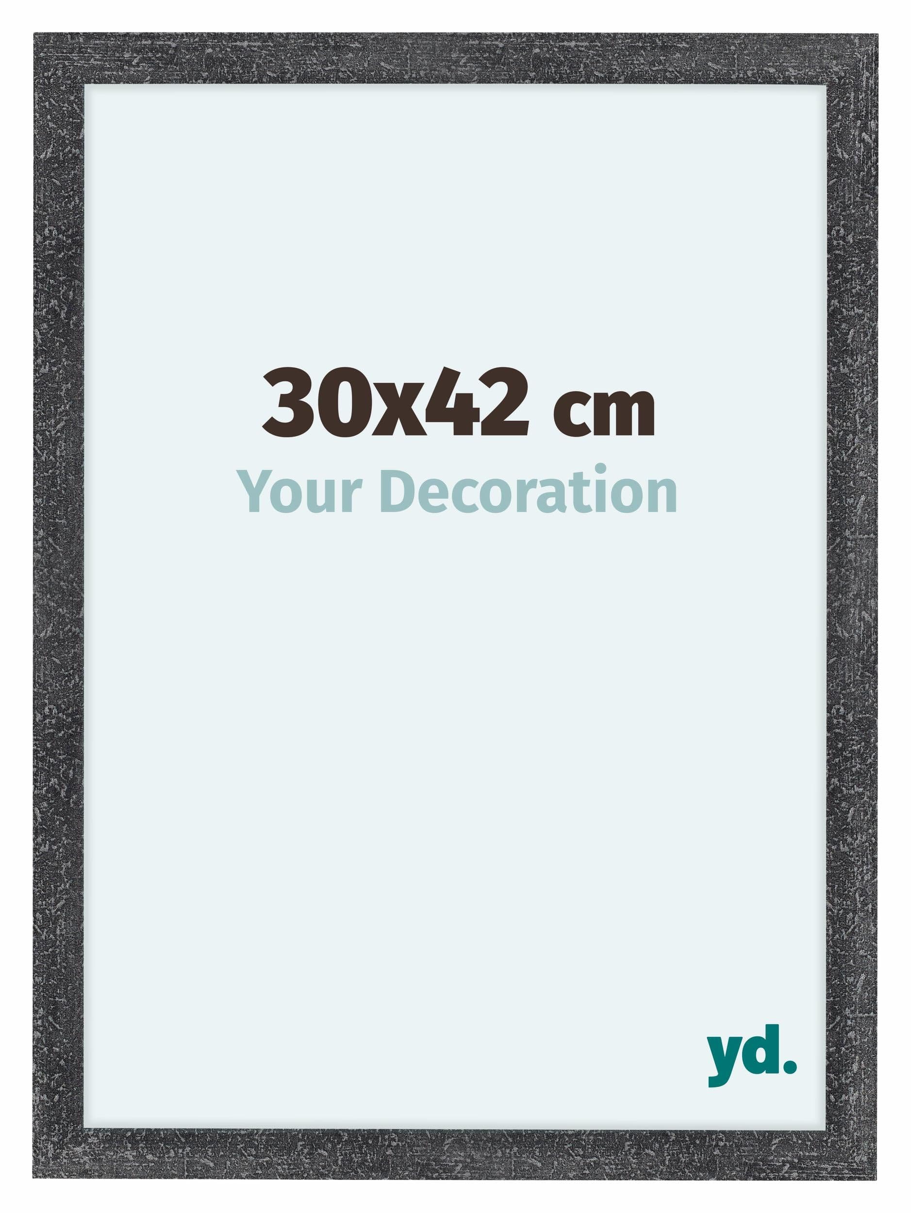 Your Decoration - Picture Frame 30x42 cm - Gray Swept - Decorative Wall Frame in MDF with Antireflection - Frame 30x42 - Como — image 1