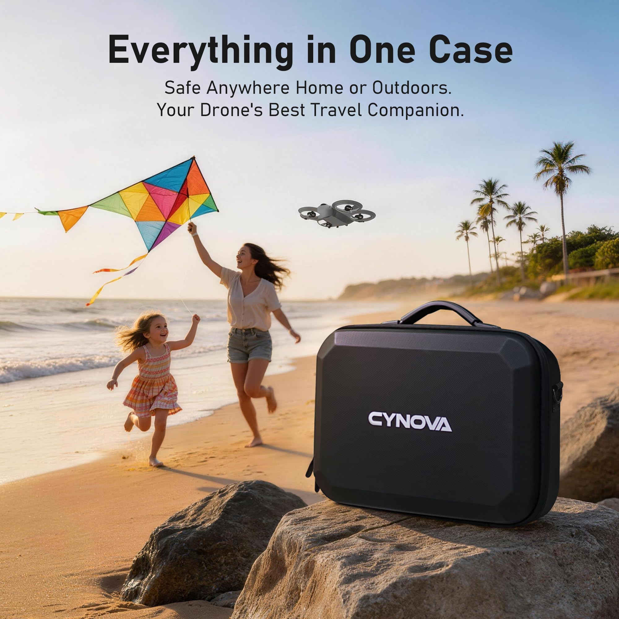 CYNOVA Neo 2 Tragetasche für DJI Neo 2,Neo 2 Tasche kompatibel mit Neo 2 Drohne RC-N3 Fernsteuerung und Akku,PU-Material Stoßfest Staubdicht,Neo 2 Zubehör Drohne Zubehör
