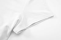 Vista 7 de Camisetas cortas de manga corta para mujer, camisetas básicas de cuello redondo