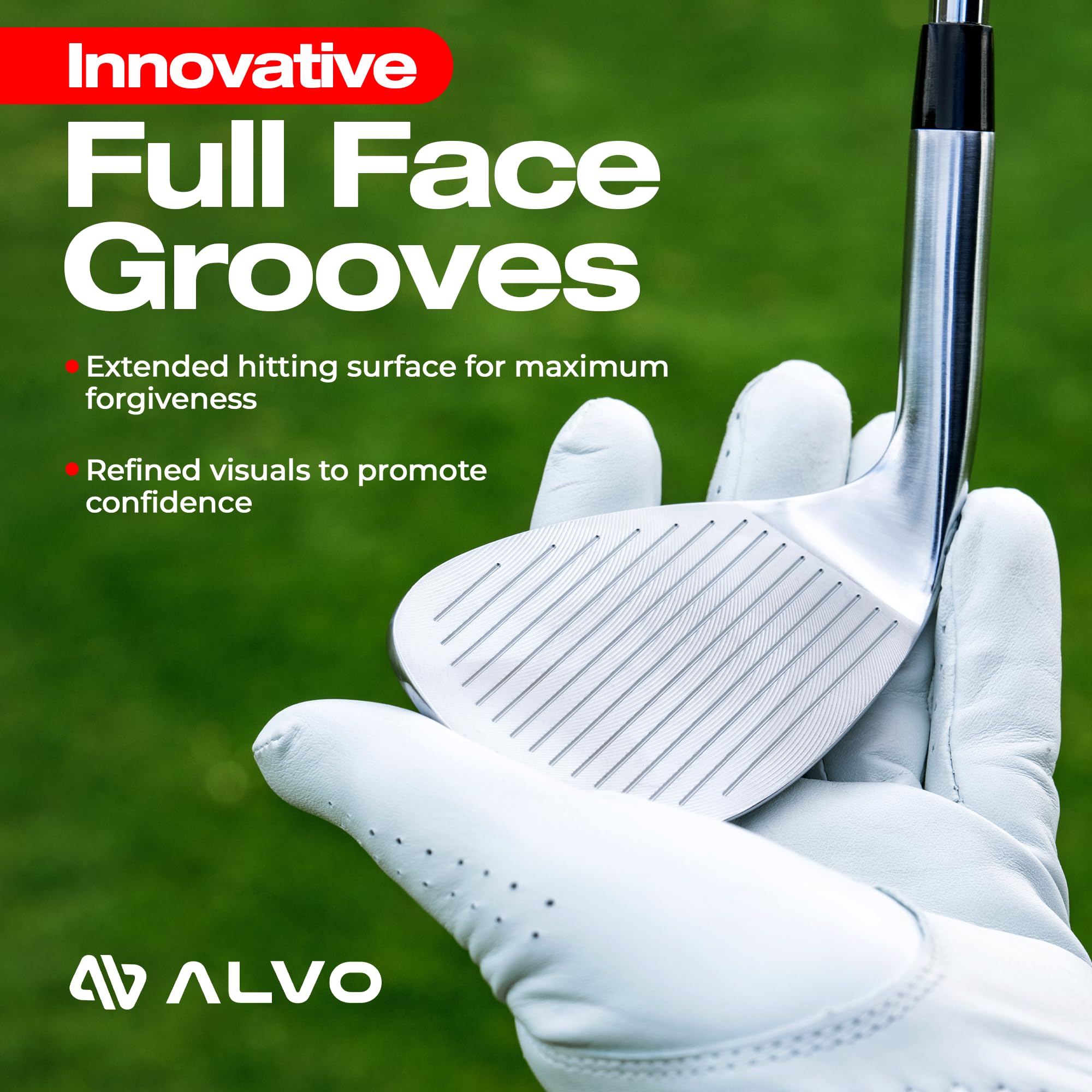 Premium Vollgesichts-Golfkeile, Golfkeil-Set, 3 Keile 52/56/60 Grad, Lob, Spalt, Sand-Golfschläger für Herren, Premium-Grip, rechte Hand