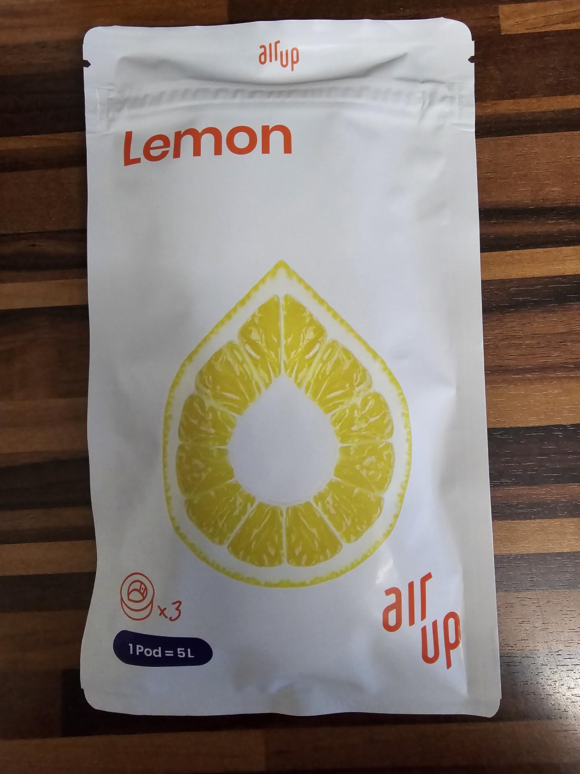 3 botes de limón Air Up Original, accesorio para botella de agua, vainas aromatizadas de limón, 0 calorías