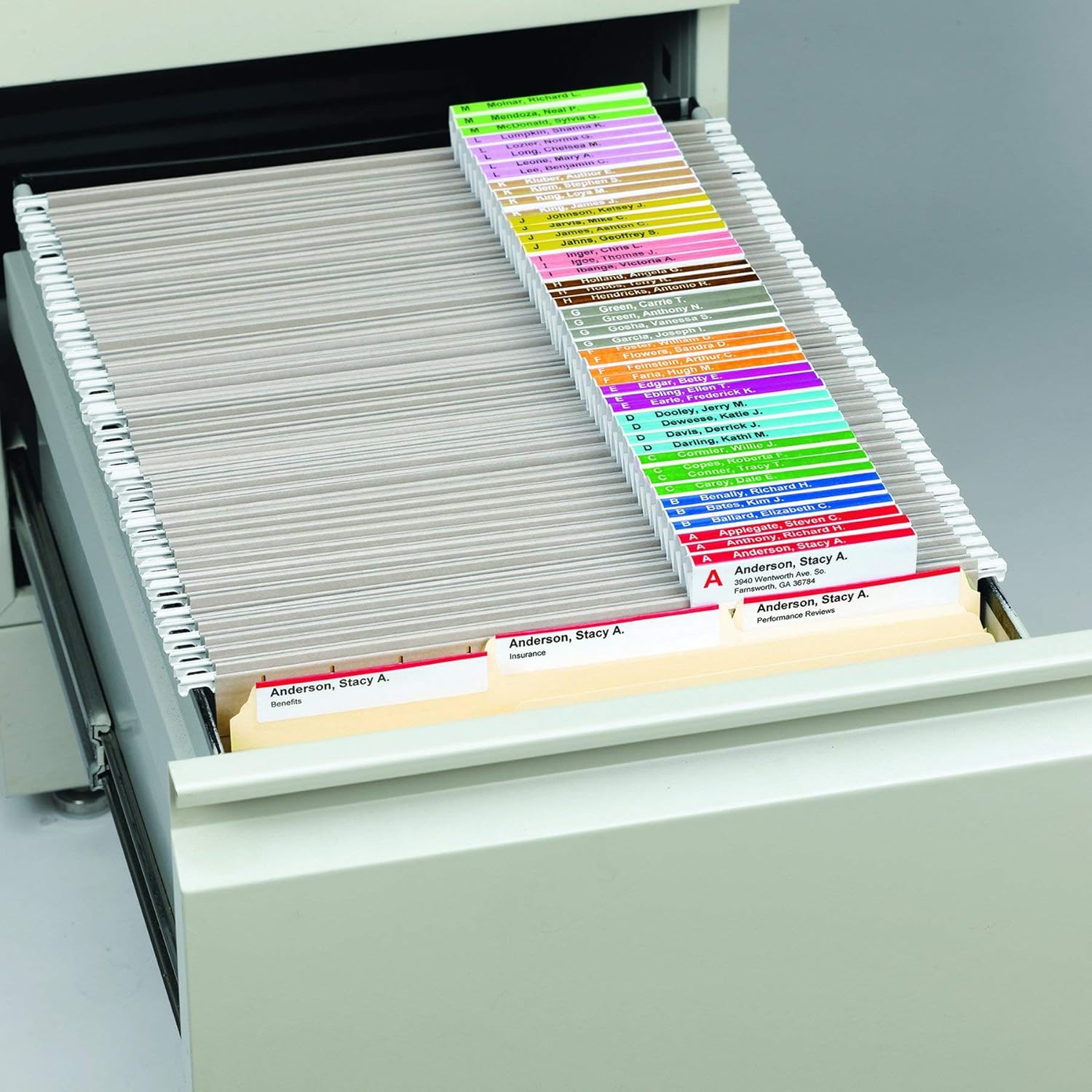 Smead Viewables® Labeling System, Refill Pack, Hanging Folder Labels, Ink-Jet and Laser Printers (64910)