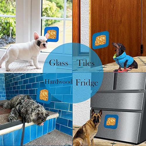 Miniatura 3 de Alfombrilla para lamer perros y gatos, comedero lento para mascotas, almohadilla para lamer golosinas congeladas con ventosas para bañarse, aseo,