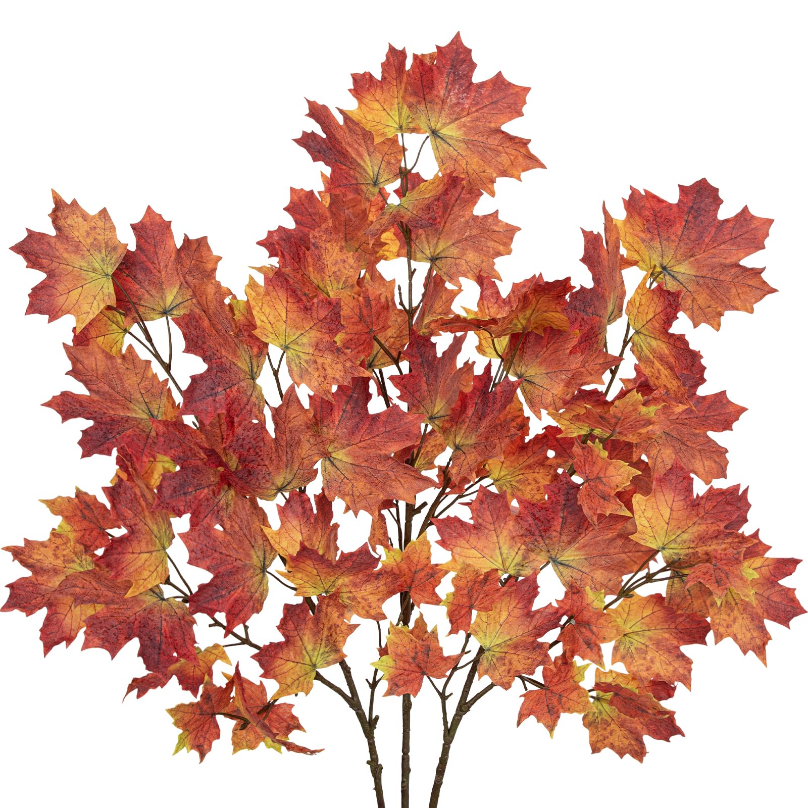 Photo 1 of Arborus Artificial Maple Branches - Red, 38" (3 Pcs)