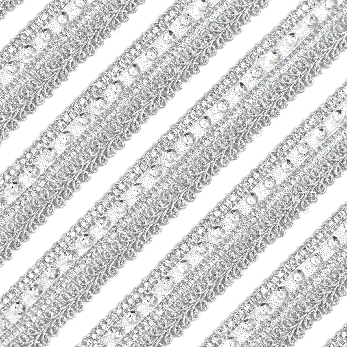 EmbroideryMaterial Zari Trim Laces & Borders Material with Shiny Sequence & Gotta Patti, Border Lace for Saree Border, Kurta, Dupatta, Blouse, Gown, Lehenga (18 Meters, 2 CM Wide) (B0D6GFNCPY) Amazon Price History, Amazon Price Tracker