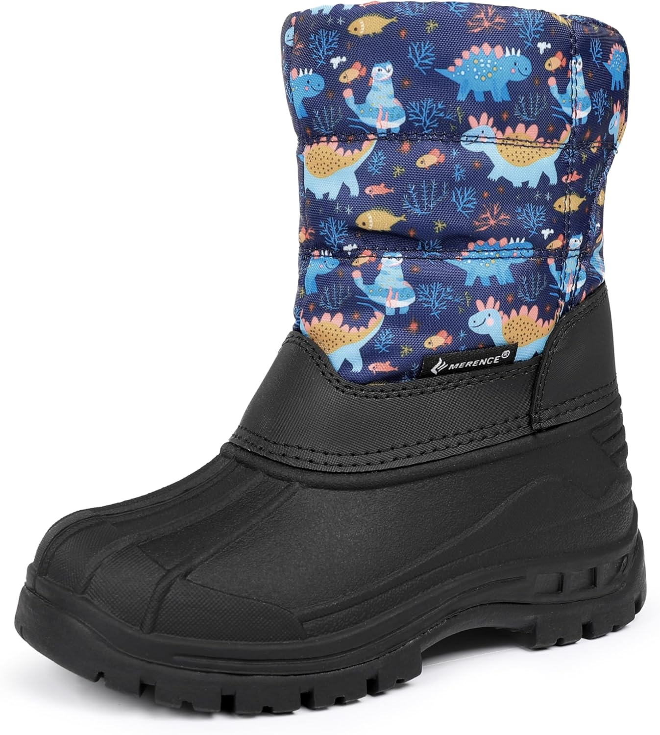 FANTURE Boys Girls Snow Boots Winter Waterproof Resistant Cold Weather Outdoor Shoes (Toddler/Little Kid)