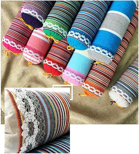 Miniatura 6 de Almohada de trigo sarraceno, almohada de cuello cilíndrico almohada de trigo sarraceno con funda de almohada de algodón lavable Almohada cervical